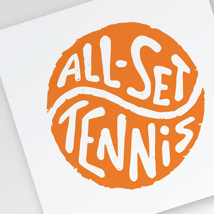 All Set Tennis Logo Design