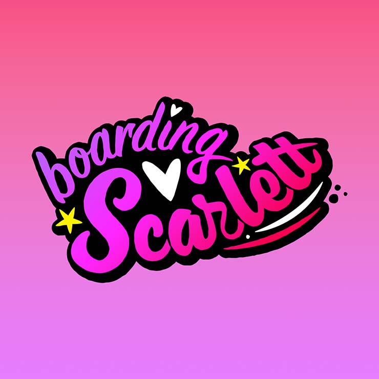 Boarding Scarlett Logo Design